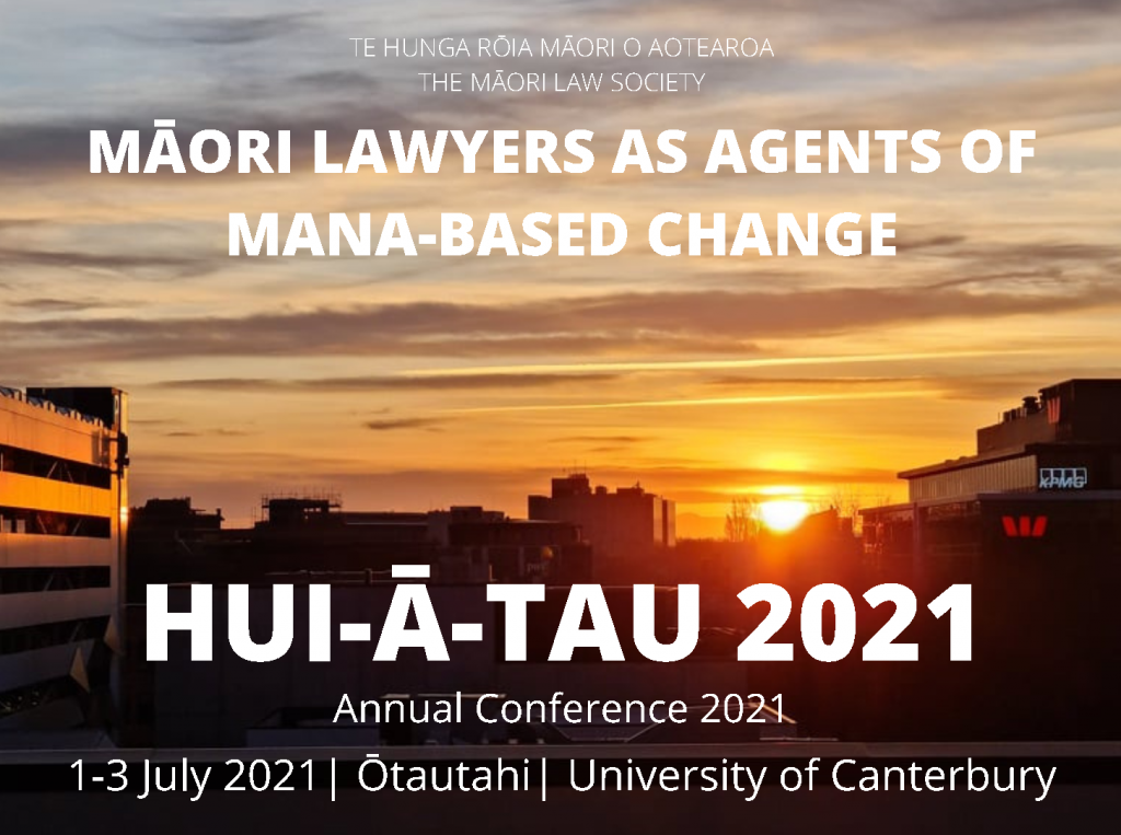 photo of Christchurch city with text for Hui-ā-tau 2021