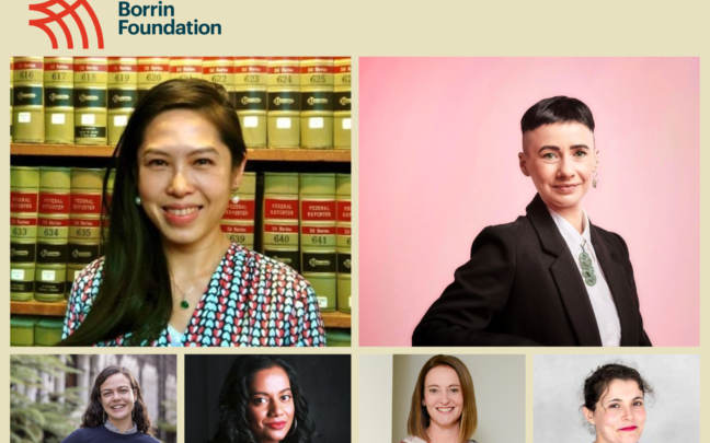 Recipients of Borrin Foundation Individual Funding announced – Women Leaders in Law Fellowships and Travel and Learning Awards