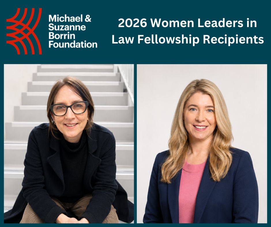 Borrin Foundation Announces 2026 Women Leaders in Law Fellows