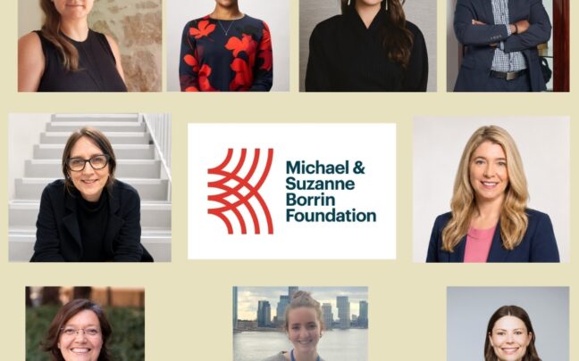 Michael and Suzanne Borrin Foundation Announces Women Leaders in Law Fellows and Travel and Learning Award Recipients